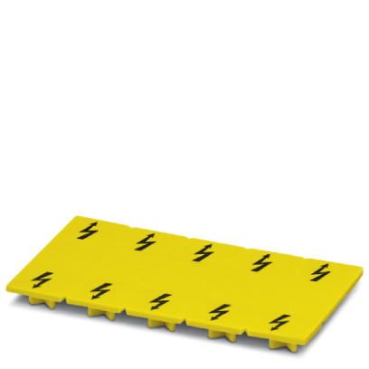 Phoenix Contact Warning Label; WS UT 16; for UT Terminal Blocks; 10-Section; 12mm Width; Yellow